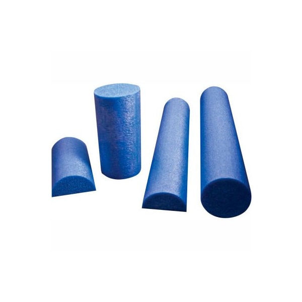 CanDo Blue PE Round Foam Roller, 6" Dia. x 36"L